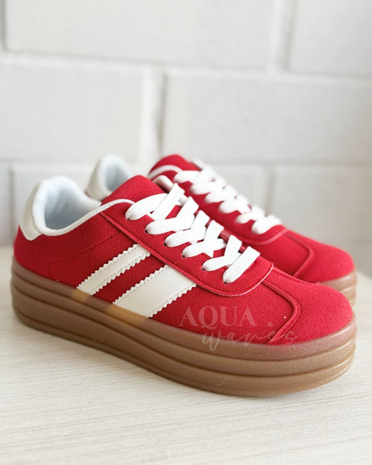 ZAPATILLA EST GAZELLE ROJA