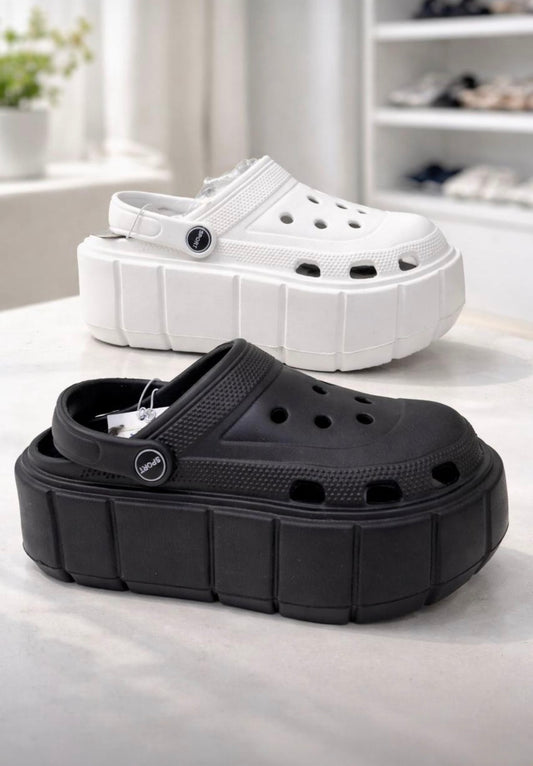 EST CROCS PLATAFORMA NEGRO
