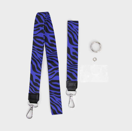 Strap/Lanyard Cebra Azul