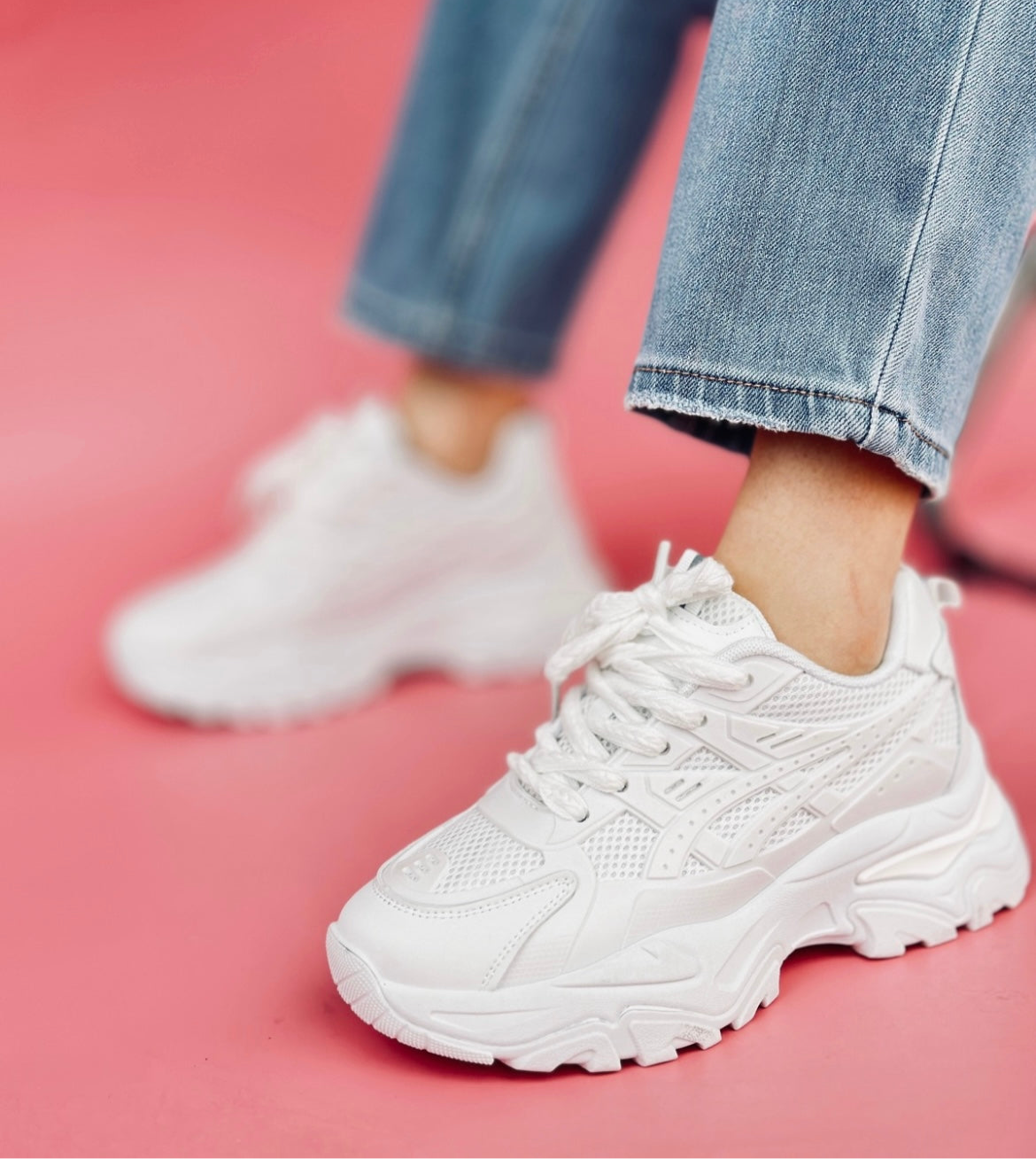 ZAPATILLA ESTILO ASICS WHITE