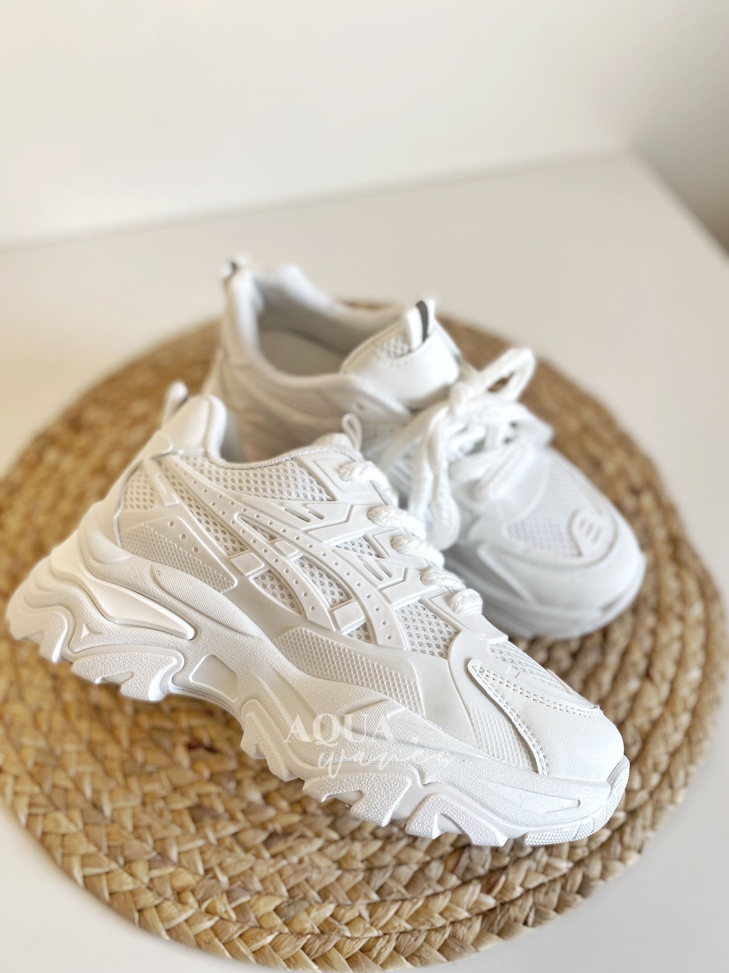 ZAPATILLA ESTILO ASICS WHITE