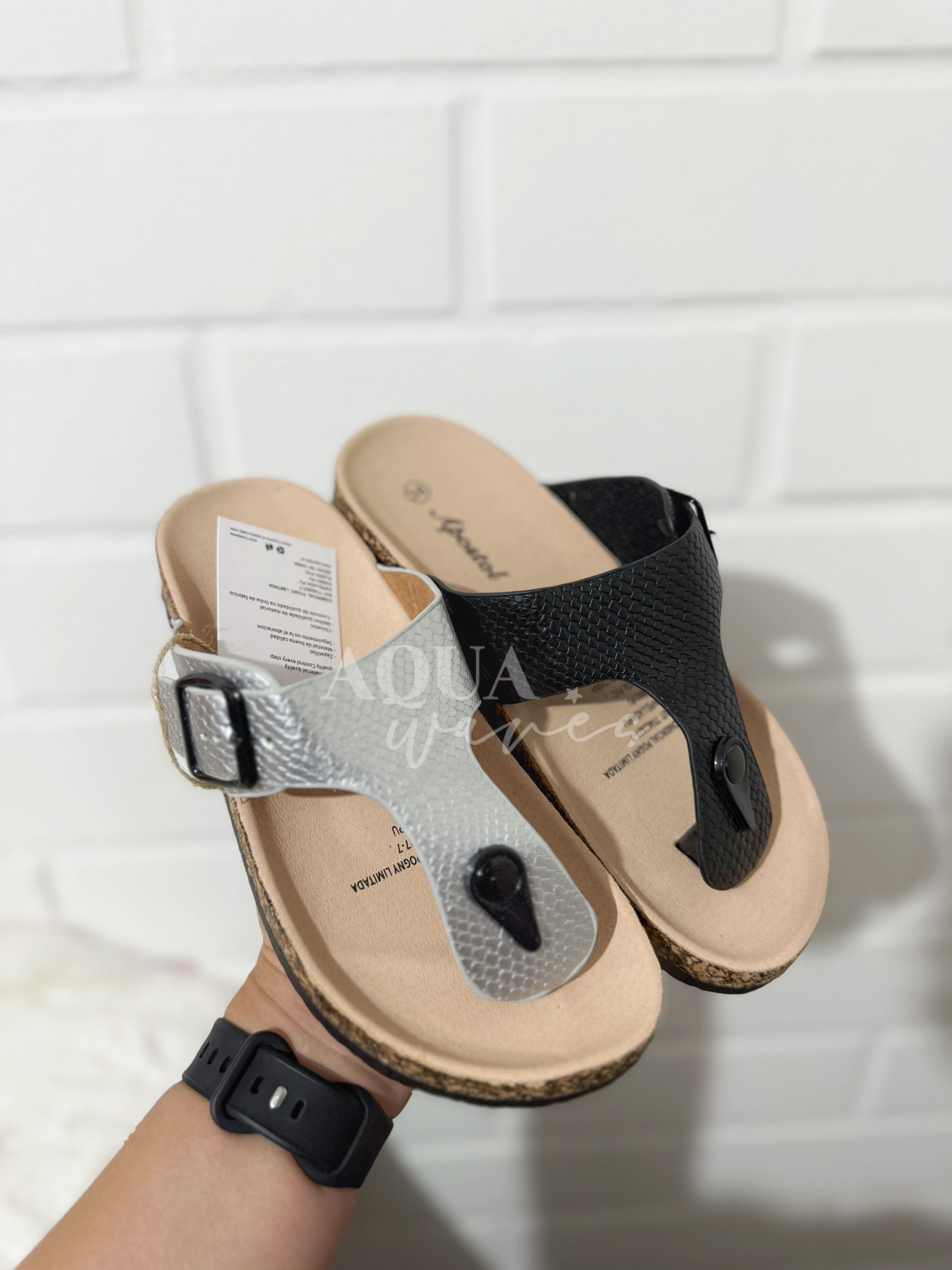 SANDALIA BUZIO NEGRO