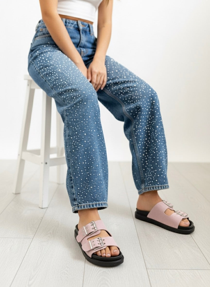 SANDALIA FLORIPA ROSA PALO